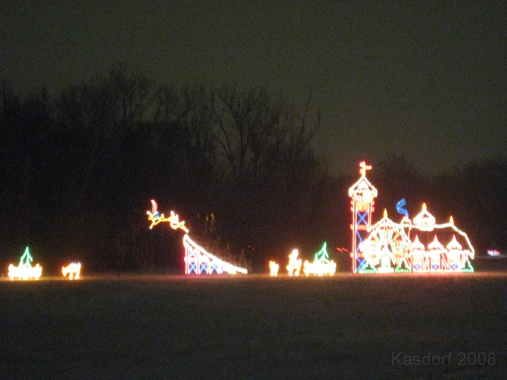 Christmas Lights Hines Drive 2008 082.jpg - The 2008 Wayne County Hines Drive Christmas Light Display. 4.5 miles of Christmas Light Displays and lots of animation!